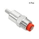 thumbnail image 3 of Cerdo Bebedero Automático Avicultura Bebedero Comedero 1/2" PT Inoxidable Acero Plástico Sombrero para Cerdas Beber, Plateado Paquete de 4, 3 of 5