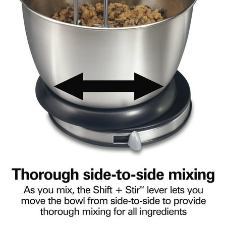 Hamilton Beach - 6-Speed Classic Hand/Stand Mixer - Silver
