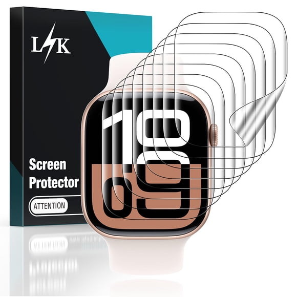 Protector de pantalla L K Lk, paquete de 8 unidades para Apple Watch S11/10, 42 mm