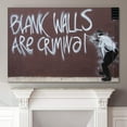 thumbnail image 2 of wall26 Canvas Print Wall Art Banksy Blank Walls are Criminal Graffiti &amp; Street Art Pop Culture Illustrations Pop Art Bohemian Multicolor Dark for Living Room, Bedroom, Office - 24"x36", 2 of 4