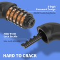 thumbnail image 4 of Candado con cadena para bicicleta Topcrown, 1 m, de alta seguridad, antirrobo, azul, 4 of 6