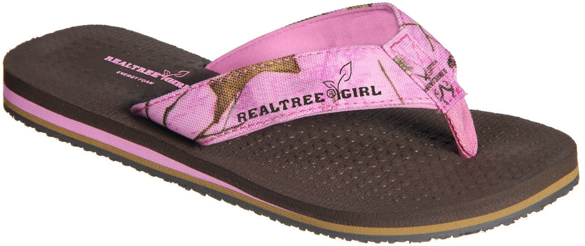 realtree girl flip flops