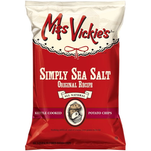 Miss Vickie's All Natural Kettle Cooked Simply Sea Salt Potato Chips, 9
