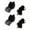 Black, variant on LJNYFDC Safety Whistle Referee Whistle with Mouthguard and Lanyard 2Pcs Loud Sound Portable Professional Outdoor Training Survival Soccer Basketball Sports