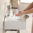 thumbnail image 6 of Wall Mounted Bathroom Sink,17.71"x 12.2" White Ceramic Rectangular Vessel Sink Above Counter White, 6 of 10
