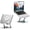 Soccer Cutout - Silver, variant on Laptop Stand for Desk - -Metal   Stand & Laptop Riser, 360? Rotatable & Adjustable & Foldable, Laptop Holder for MacBook Pro/Air,  XPS, , Notebooks (10-17.3"), Gray
