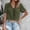 Army Green, variant on Morttic Women's Elegant Cute Lace Trim V-Neck Short Sleeve Blouse – Solid Color Casual Top for Beach Vacation Navy Blue,M