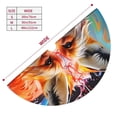 thumbnail image 3 of Picia Color Splash Fox Portrait Print Christmas Tree Skirt , Christmas Tree Skirt Ornaments for Merry Christmas Holiday Party Decorations Indoor Outdoor-30", 3 of 7