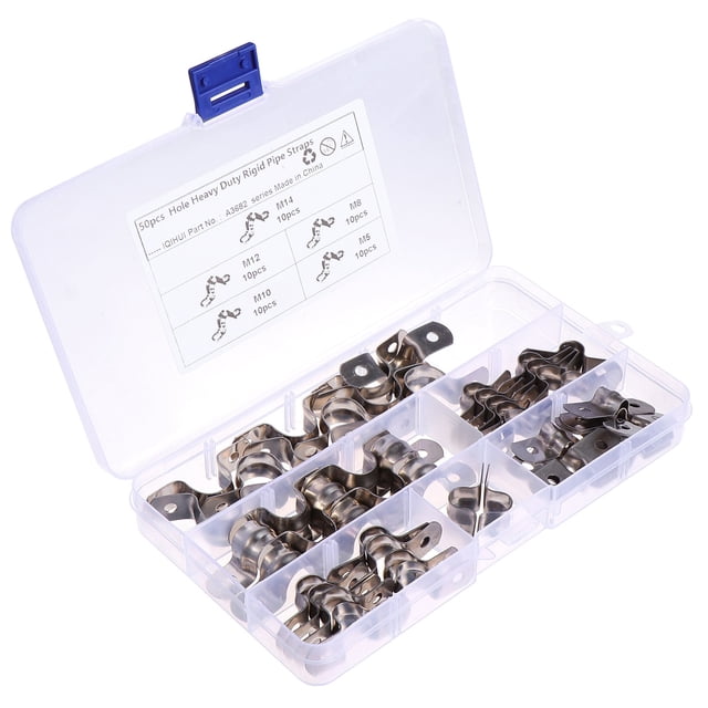 Mobutofu 50 Pcs Clips de Tuyaux en Acier Inoxydable Résistance à la Rouille pour Techniciens Expédition