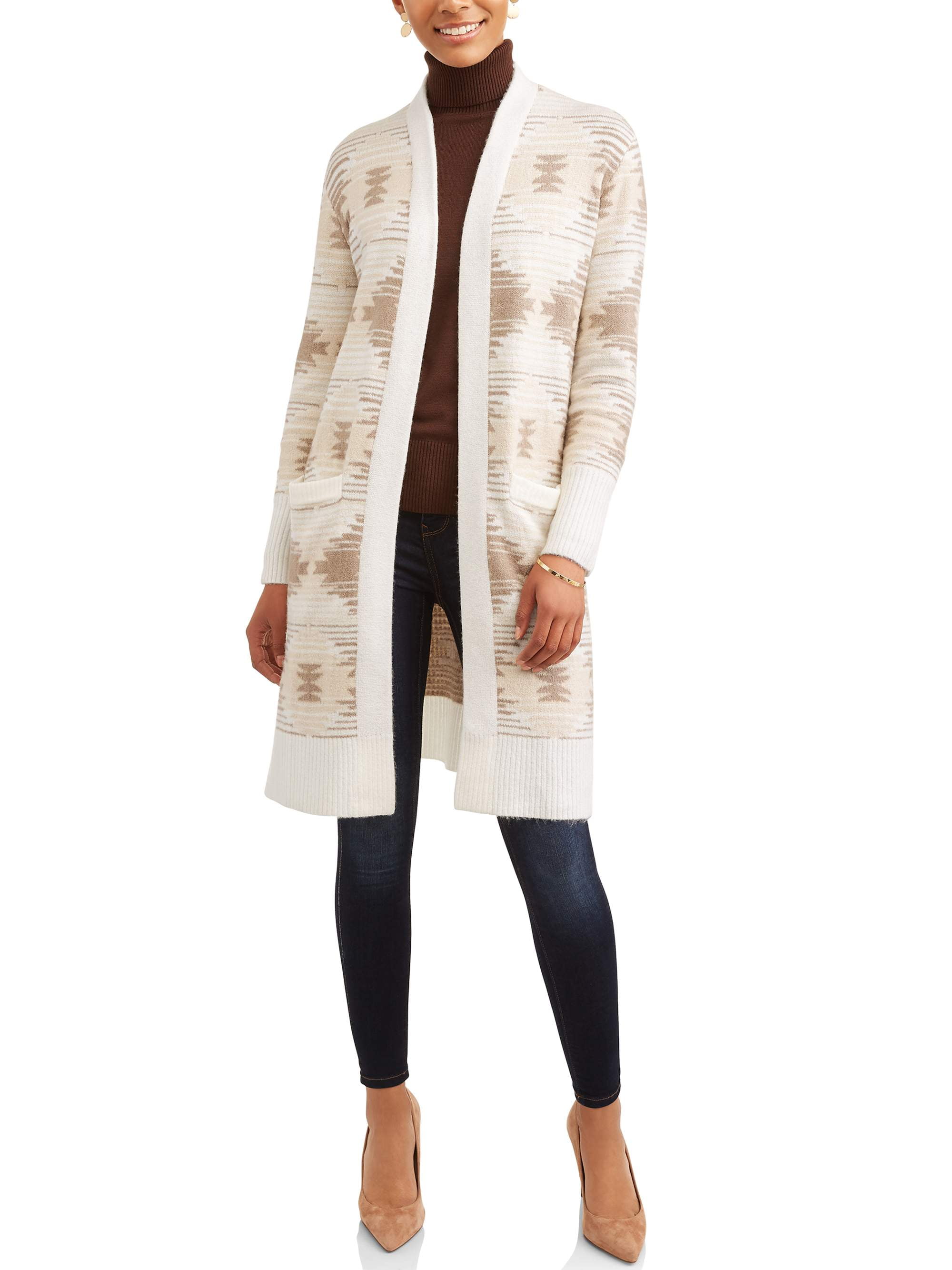 time and tru duster cardigan