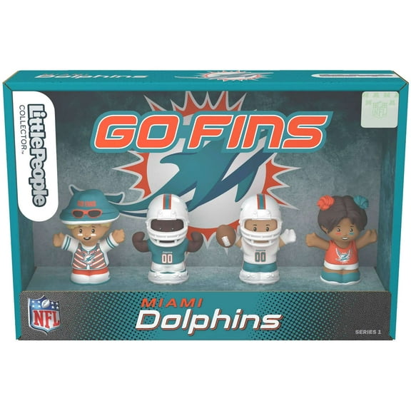 Fisher-Price Little People NFL Collector Miami Dolphins Figure 4-Pack