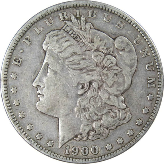 1900 Morgan Dollar F Fine 90% Silver $1 US Coin Collectible