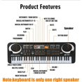 thumbnail image 6 of Electronic Piano Keyboard for Kids, 61 Keys Beginner Electric Piano with Microphone, Digital Music Piano, Portable Electronic Keyboard Piano, Musical Instrument Piano Toys for Girls Boys Gift, 6 of 9