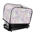 thumbnail image 1 of Funda para tostadora de 2 rebanadas con diseño floral, funda protectora contra el polvo y las huellas dactilares para pan, de poliéster, fundas para pequeños electrodomésticos de cocina, 1 of 6