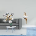 thumbnail image 2 of CoudarTitie Sphere Cloud Girl Figurine Modern Tabletop Ornament Abstract Art Statue Decorative Sculpture for Desk Office Shelf Living Room Home Decoration Creative Resin Character Souvenirs, 2 of 8