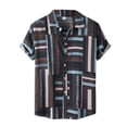 thumbnail image 1 of Playeras Cuello V Hombre Camisa Corta De Primavera Y Verano Para Hombre Del Día De Canadá, Camisa Con Solapa Totalmente Estampada, 1 of 8
