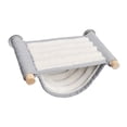 thumbnail image 4 of Casa de Nido de Pájaros Yuyangstore Jaula de Pájaros Peluche Hamaca Colgante Gris L, 4 of 8