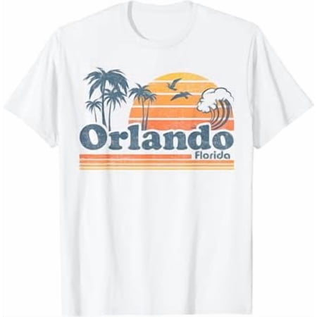 Orlando Florida Beach Vintage Spring Break Vacation Retro T-Shirt
