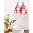 thumbnail image 2 of Red Gradient Kitchen Dish Towels for Drying Dishes Set of 4, Abstract Polka Dots Vintage Modern Art Waffle Weave Microfiber Hand Tea Bathroom Towels Quick Dry & Absorbent Towel 12x12, 2 of 7