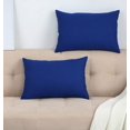 thumbnail image 1 of CPDD Housses de Coussin en Coton Uni, 12 Pouces x 18 Pouces, Bleu Royal, 1 of 5