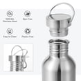 thumbnail image 4 of Neihepal 22oz Single Wall Stainless Steel Water Bottle with Handle, BPA Free, 2 Pack, 4 of 7