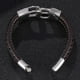 thumbnail image 3 of Qarigey trenzada personalizable que añade un toque personal, pulseras para hombres, brazaletes para mujeres, significativo y memorable Ropa, zapatos y accesorios Miscelánea marrón, 3 of 6