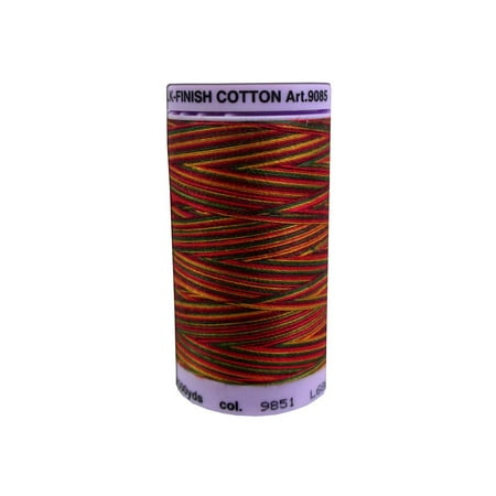 Poppies Thread - Mettler Silk Fin Cotton #50 500yd Multi Poppy Grdn