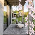 thumbnail image 2 of 6 piezas-1,8 m guirnalda de flores de cerezo artificiales flor de seda vid planta falsa colgante de ratán para boda jardín fiesta cesta Navidad decoración interior al aire libre rosa claro, 2 of 5