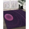 thumbnail image 3 of Ahgly Company Machine Washable Indoor Rectangle Transitional Purple Jam Purple Area Rugs, 4' x 6', 3 of 7