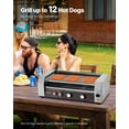 thumbnail image 2 of VEVOR Cuiseur Électrique 12 Hot-Dogs 5 Rouleaux Commercial pour Saucisses 750 W, 2 of 9