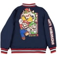 thumbnail image 3 of Nintendo Super Mario Bros Boys Bomber Jacket, Zip-Up Varsity Jacket for Kids and Toddlers (Size 4-12), 3 of 6