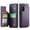 Purple, variant on for Samsung Galaxy S21 FE 5G Case with Card Holder, Wallet Case for Women Men with RFID Blocking, Durable Leather Kickstand Magnetic Clasp Shockproof Phone Case for Samsung Galaxy S21 FE 5G