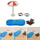 thumbnail image 2 of Dollhouse Beach Set Miniature Swimming Pool SwingRing Beach Chair for Playhouse Dollhouse Decorations Child Party-Favor, 2 of 4