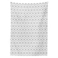 thumbnail image 3 of Ambesonne Black White Tablecloth Rectangular Table Cover, Geometric Square Shape, 60"x84", White Black, 3 of 4