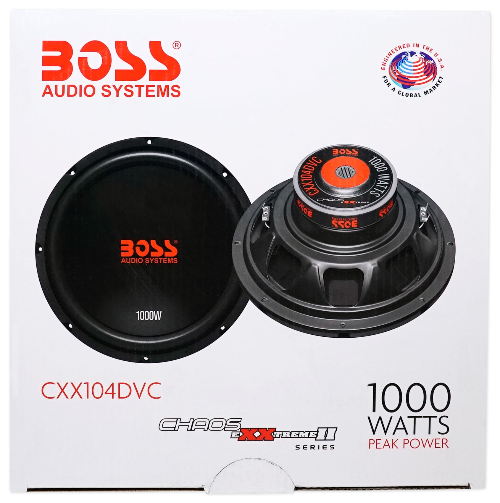 2 Boss Audio CXX104DVC 10/" 2000 Watt Car Subwoofers+Sealed Sub Box Enclosure