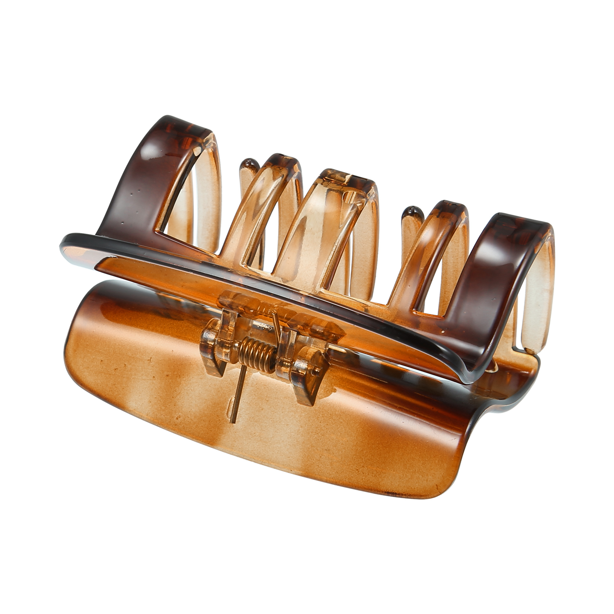 Unique Bargains Claw Clip Hair Accessories No Slip Brown Hair Clip 3.07"