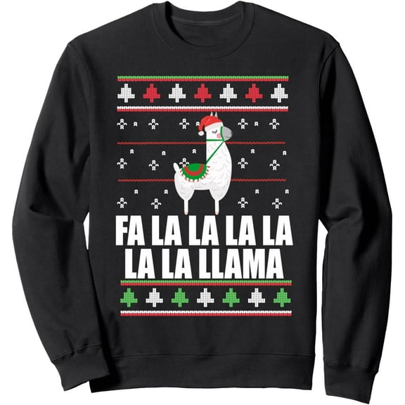 Christmas Sweater Design Xmas Alpaca Meme Mens Sweatshirt