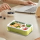 thumbnail image 5 of Fiambrera Apta para Microondas, Estilo Japonés, para Estudiantes, con Compartimentos de Gran Capacidad, Compatible con Cubiertos y con Compartimento Hermético para Ensalada., 5 of 6