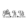 thumbnail image 1 of Dsscvnef This Is Us English Phrase Wall Sticker Decorative Removable Art for Home, 1 of 7