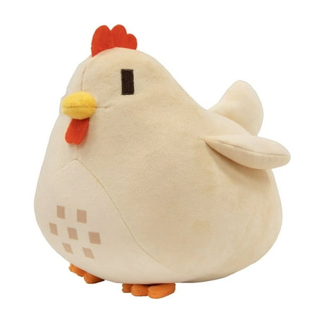 Clearance! MIARHB Stardew Valley Chicken Plush Toy Throw Pillow Gift for Kids Birthday Christmas Soft Stuffed Doll Home Decor