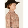 thumbnail image 2 of Panhandle Rough Stock® Youth Boy's Long Sleeve Rust Snap Shirt RSBSOSRYTJ-90, 2 of 4