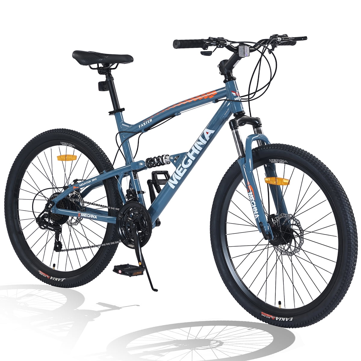 Schwinn Protocol 1.0 Men s Women s Bike 26 Inch 24 Speed Aluminum Full Suspension Red Blue Walmart