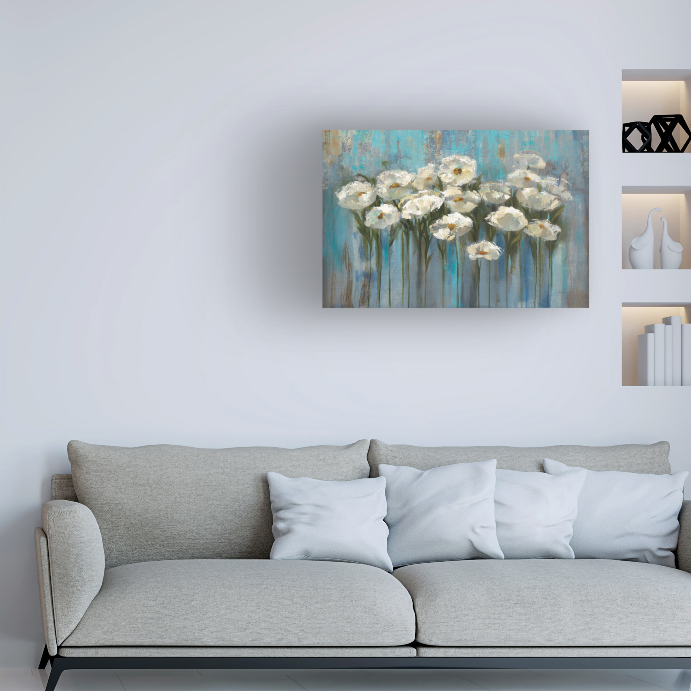 Trademark Fine Art 'Anemones by the Lake' Canvas Art by Silvia Vassileva