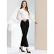 thumbnail image 4 of Pantalones de Pierna ancha Allegra K Negro L, 4 of 5