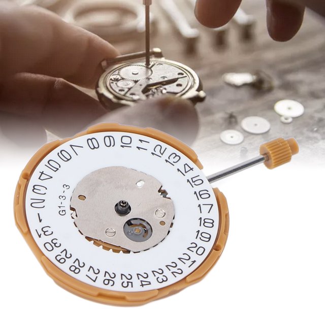Movimiento de reloj calendario de reemplazo fácil Movimientos de reloj de pulsera con manillar para talleres de reparación ANGGREK Otros