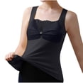 thumbnail image 2 of Thermal Tank Top for Women Fleece Lined Thermal Shirts Sleeveless Tops Camisole Warm Base Layer Vest Cold Weather Black XL, 2 of 3