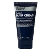Grooming Lounge Some Hair Cream - Lightweight Conditioning and Styling Lotion - Non-Greasy Texture - Tames Frizz and Flyaways - Provides Low Shine - No Parabens or Sulfates - Cruelty Free - 5 oz