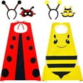 thumbnail image 7 of URMAGIC Kids Bee Ladybug Costume for Girls Boys Lady Bug Toys Dress-up Cape Mask and Antenna Headband as Party Favors Gifts, 7 of 7