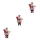 thumbnail image 5 of Yuarrent Muñeco de Navidad Santa Claus figurita decoración sentado decoración 30 cm vacaciones estatua plástico DIY regalo 11,8 pulgadas Type3 NO3, 5 of 6