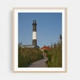 thumbnail image 2 of Lighthouse and Boardwalk 02 - Fire Island New York Photography Lighthouse Coastal Nature Scenic Architecture Boardwalk Travel Poster Unframed Wall Art Print 22 x 28 inches, 2 of 13